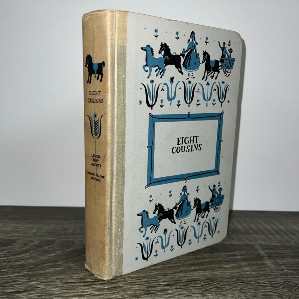 Eight Cousins By Louisa May Alcott Junior Deluxe Edition Hardcover Book 1958